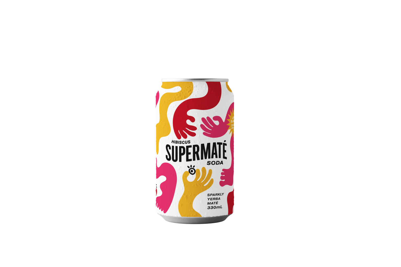 Supermate Soda Hibiscus Infused Yerba Maté Soda 330ml