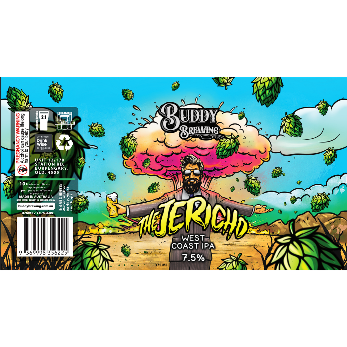 Buddy Brewing Jericho WCIPA Carton 375ml