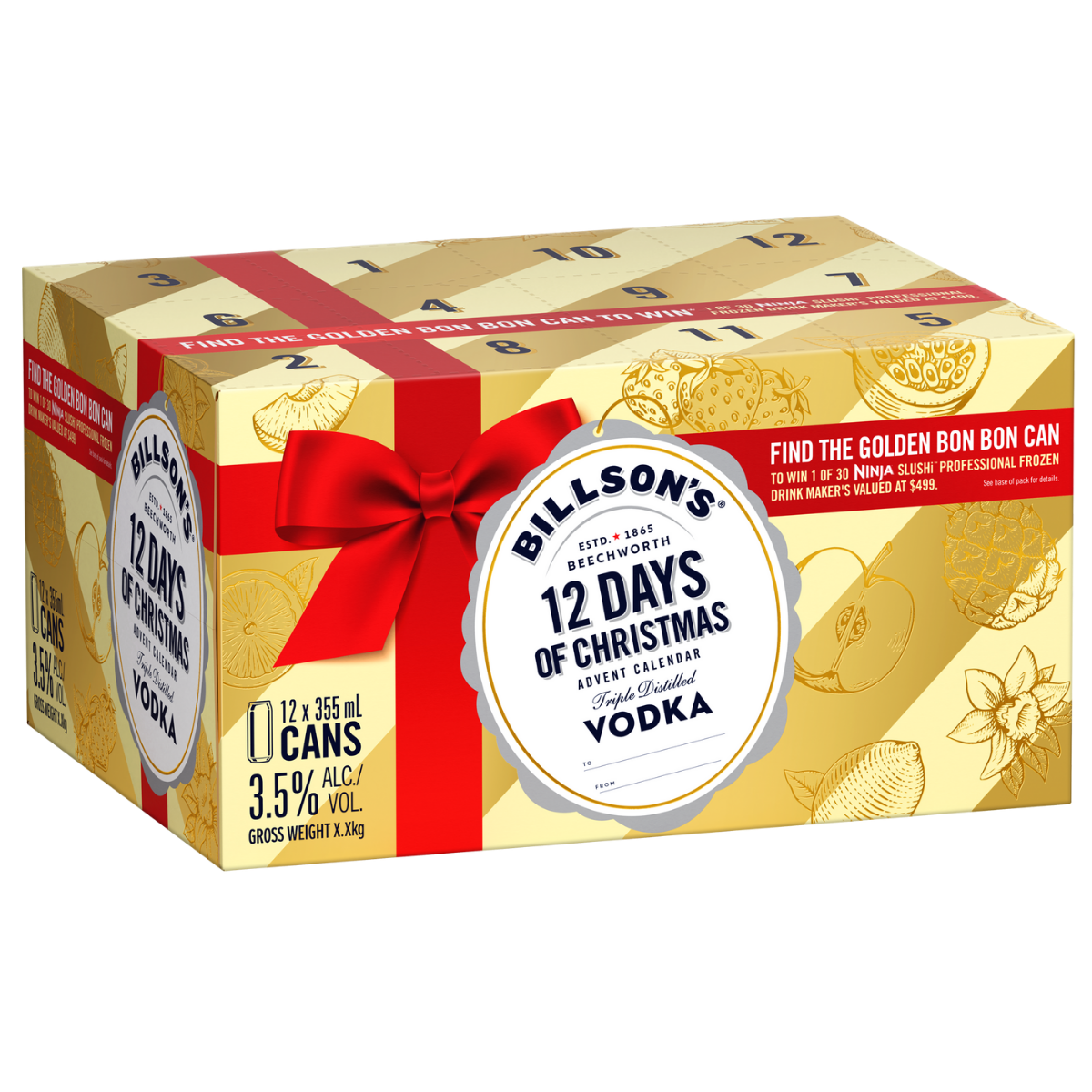 Billson's Vodka Advent Calendar 355ml