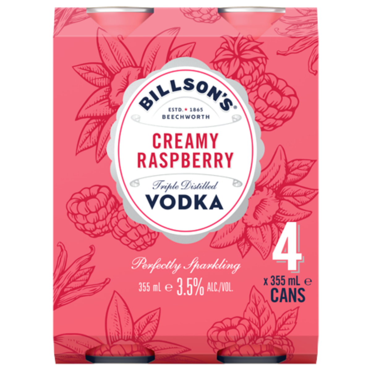 Billson's Vodka Creamy Raspberry 355ml