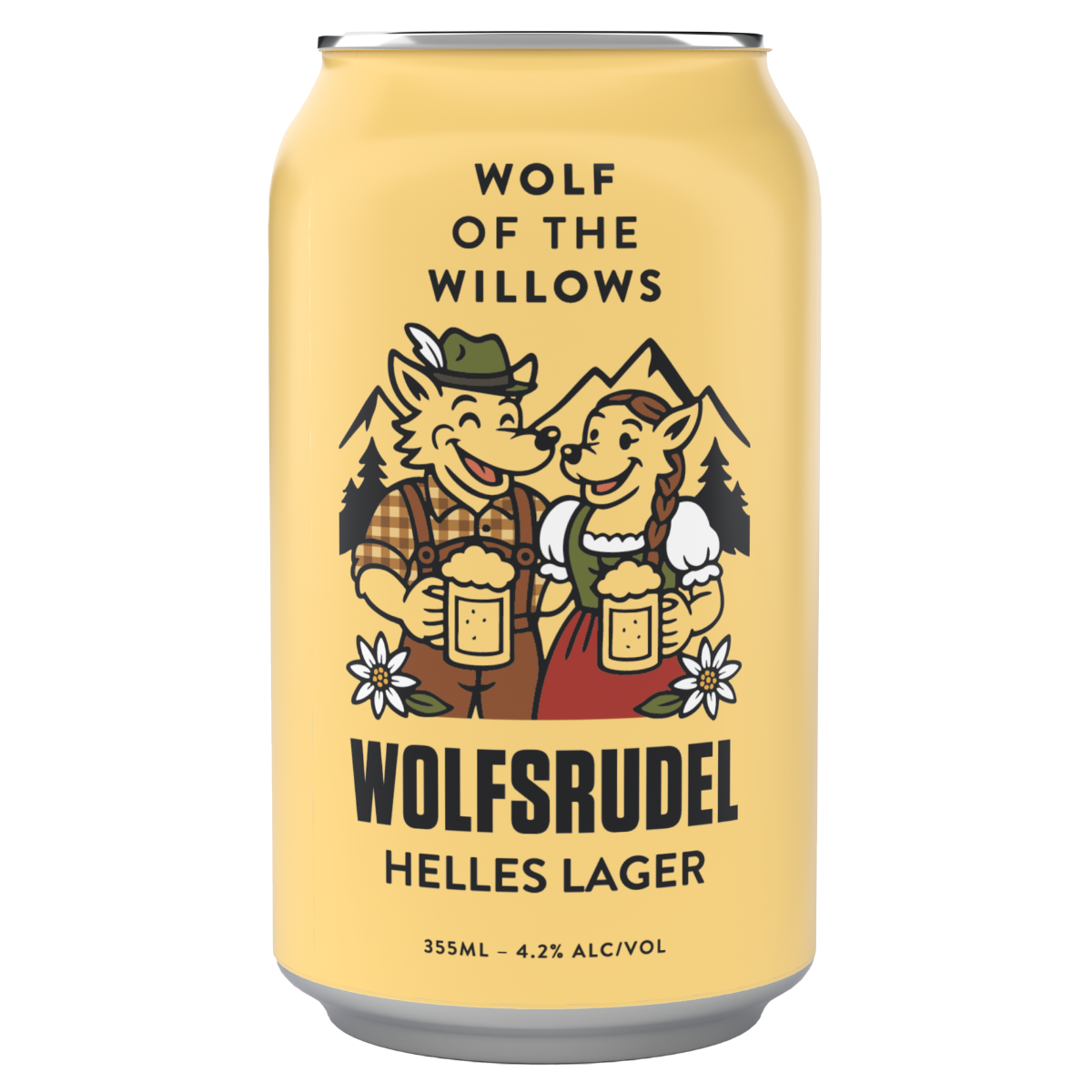 Wolf Of The Willows Helles Lager 355ml