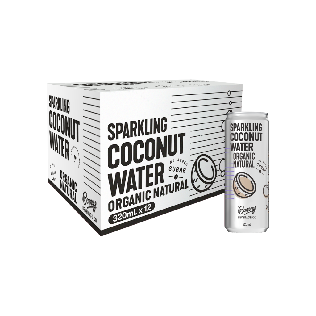 Bonsoy Organic Natural Sparkling Coconut Water 320ml