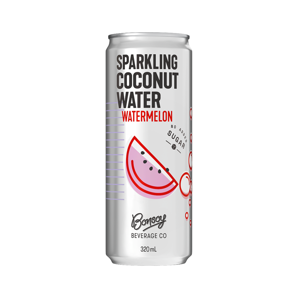 Bonsoy Sparkling Coconut Water W/ Watermelon 320ml