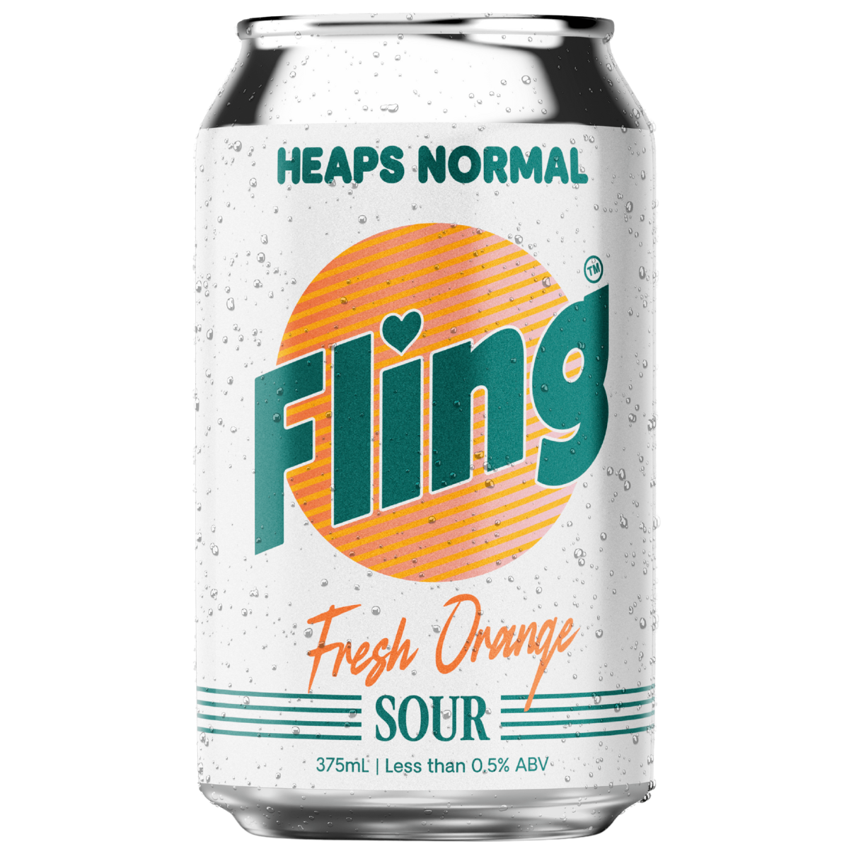 Heaps Normal Fling Fresh Orange Sour 375ml
