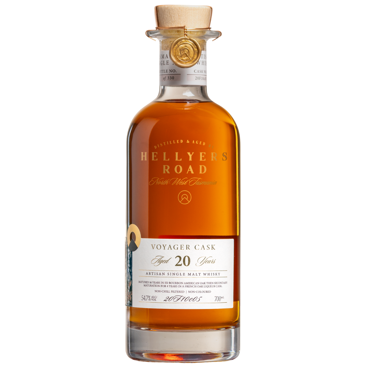Hellyers Road The Voyager Cask 20 Year Old 700ml
