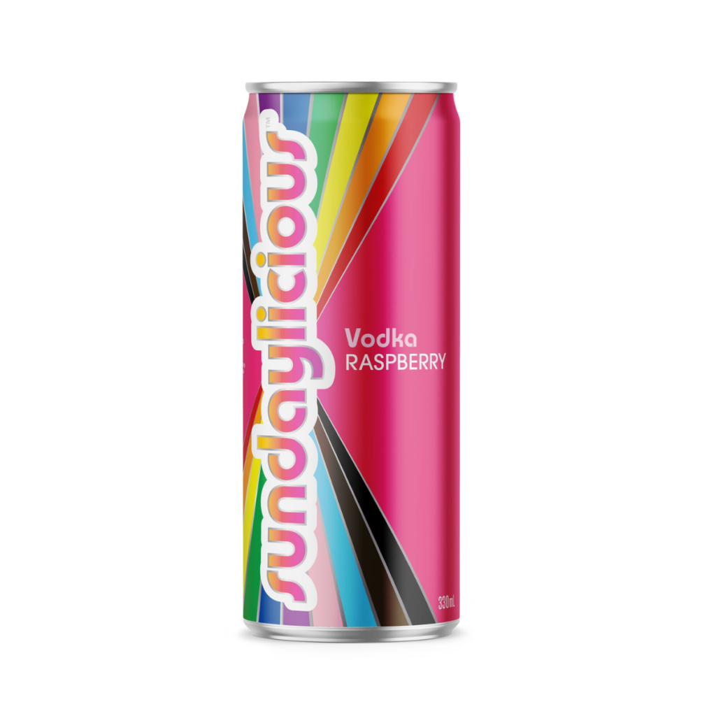 Sundaylicious Vodka Raspberry 4.3% 330ml