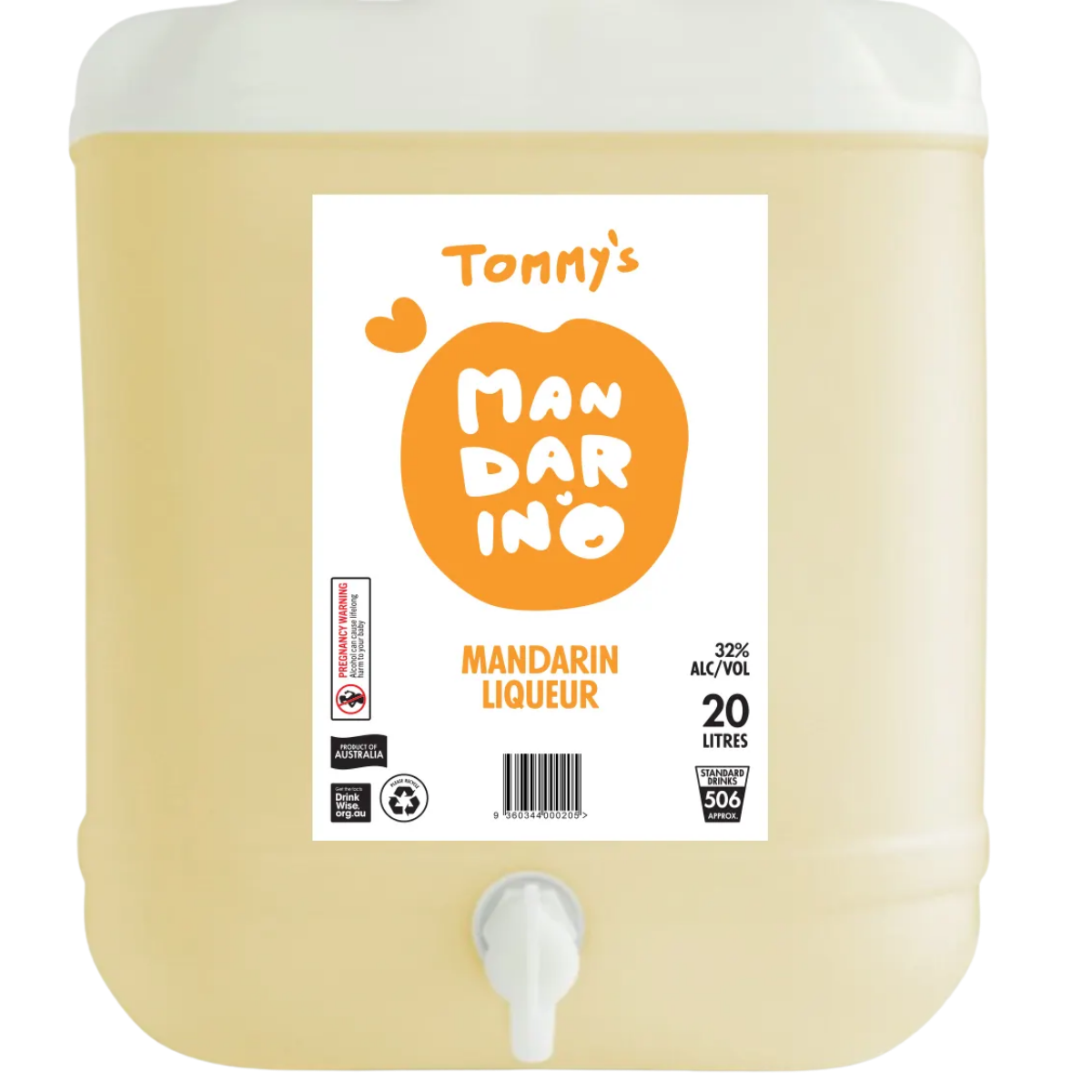 Tommy's Booze Mandarin 20Lt