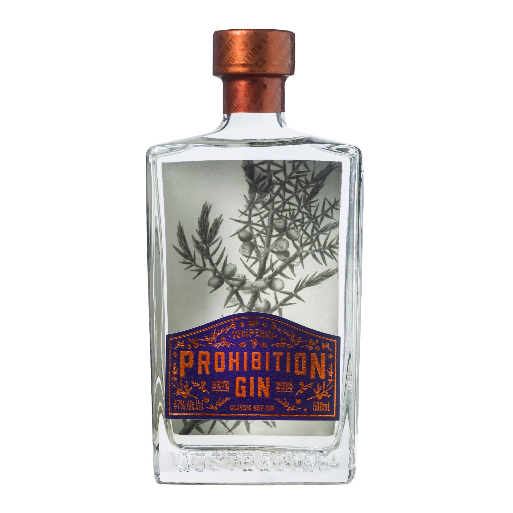 Prohibition Liquor Co Juniperus Gin 500ml