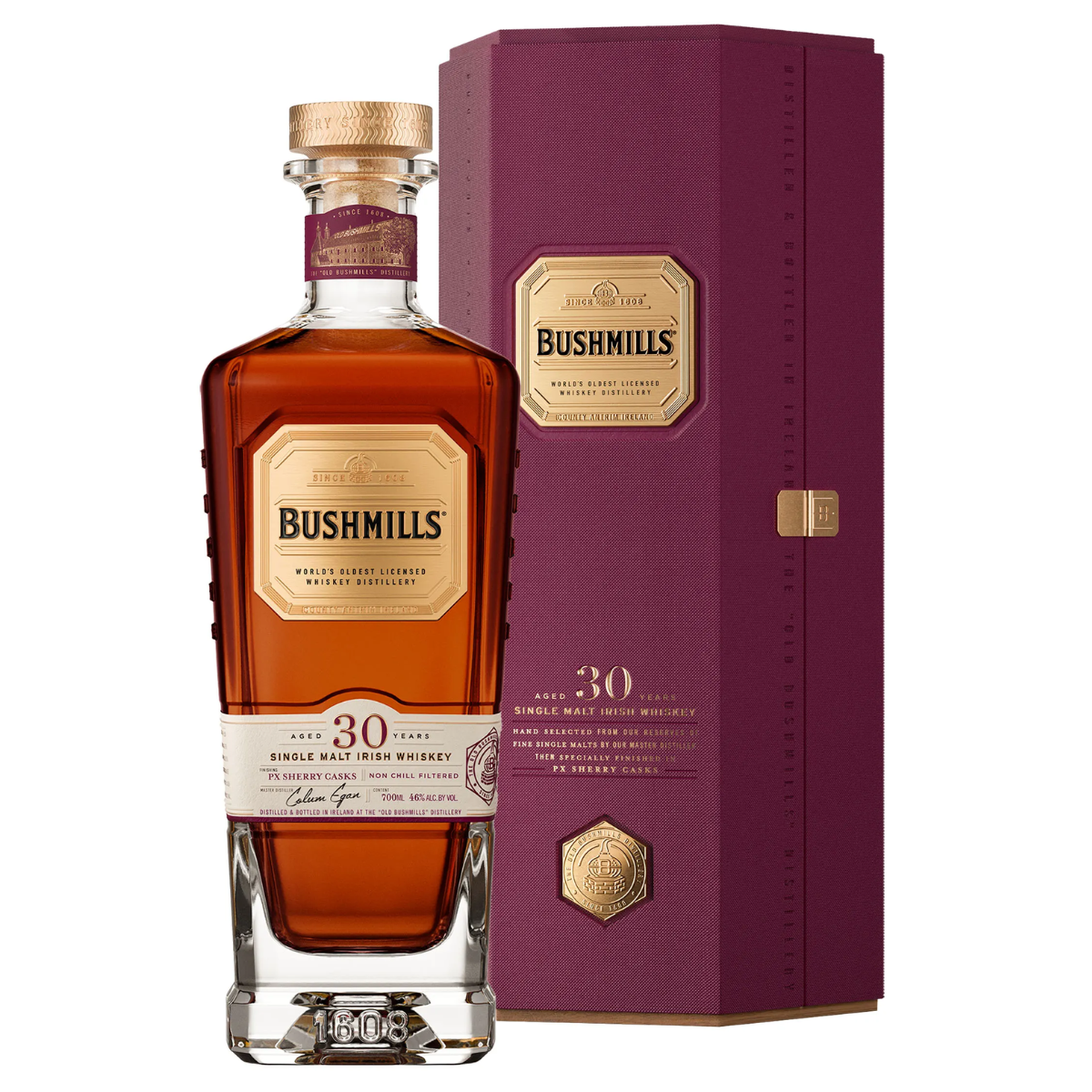 Bushmills 30 Year Old Single Malt Whiskey 700ml