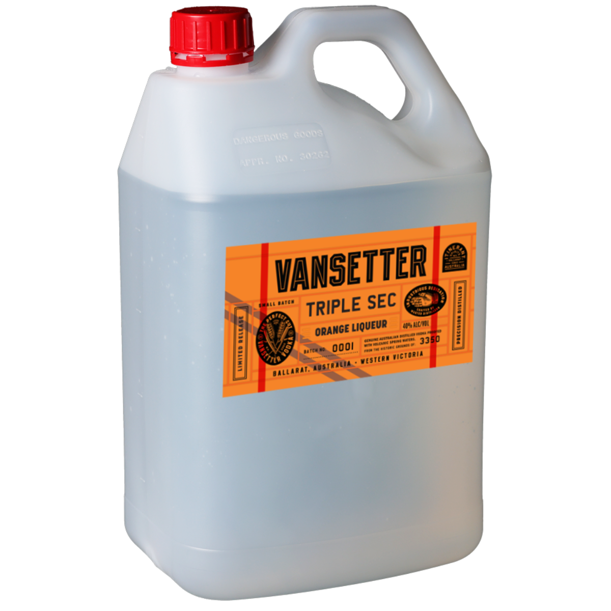 Itinerant Spirits Vansetter Vodka Triple Sec 5Lt