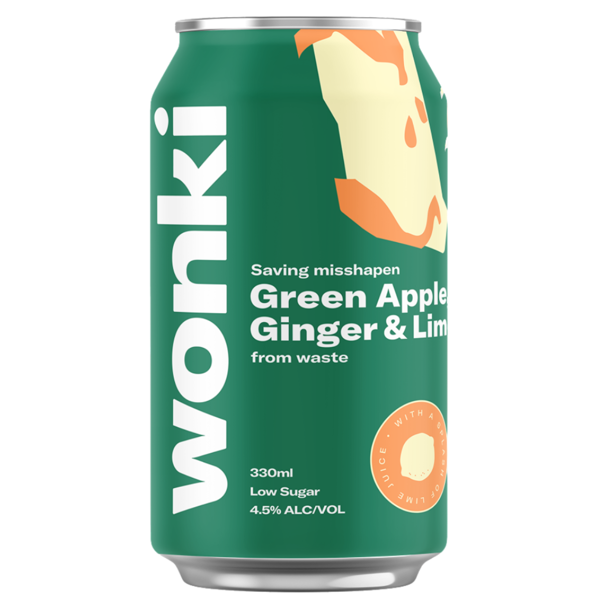 Wonki Apple, Ginger and Lime 330ml