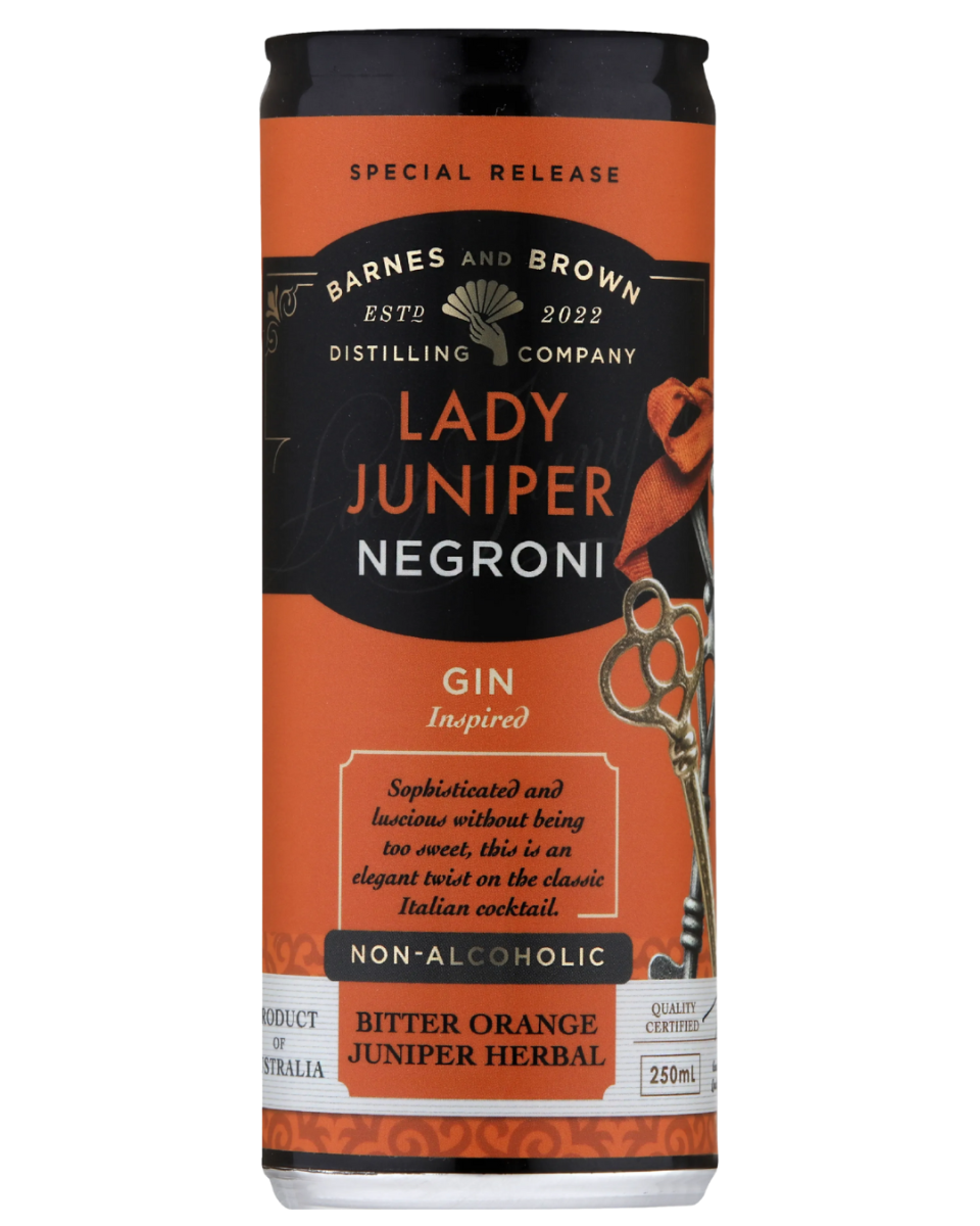 Barnes & Brown Lady Juniper Negroni inspried Non Alcoholic 250ml
