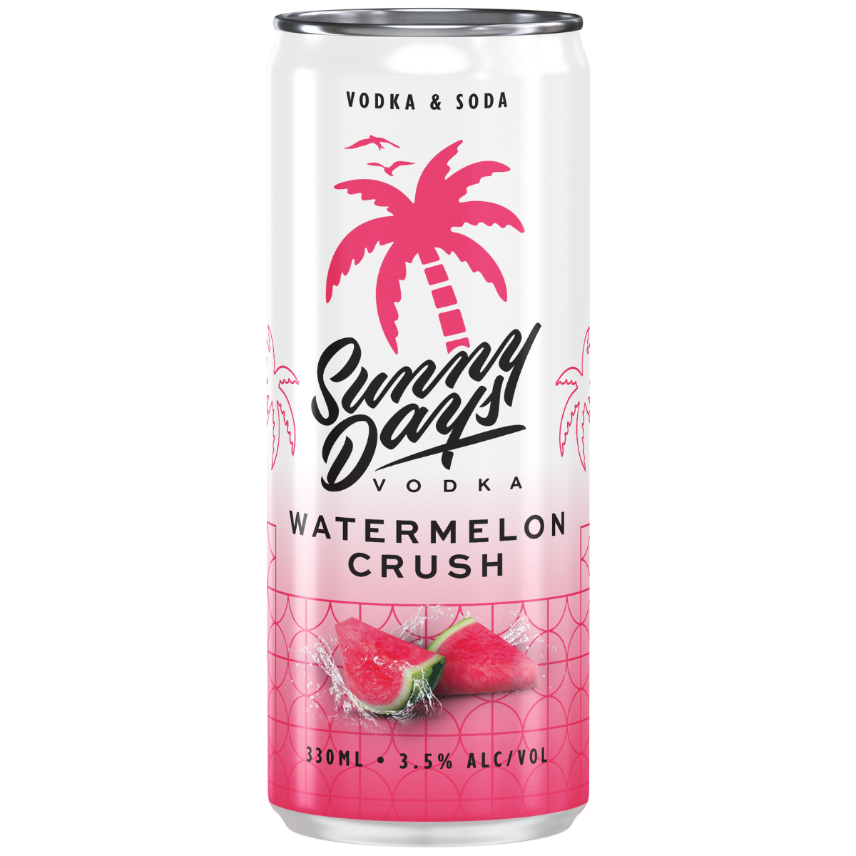 Sunny Days Vodka Watermelon Crush 3.5% 330ml