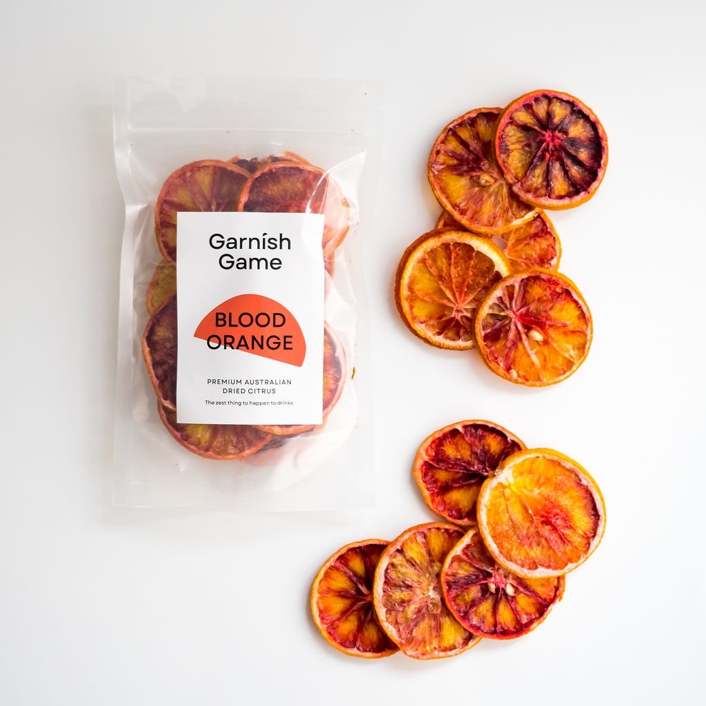 Garnish Game Blood Orange Dehydrated Citrus Slice Garnishes 30g