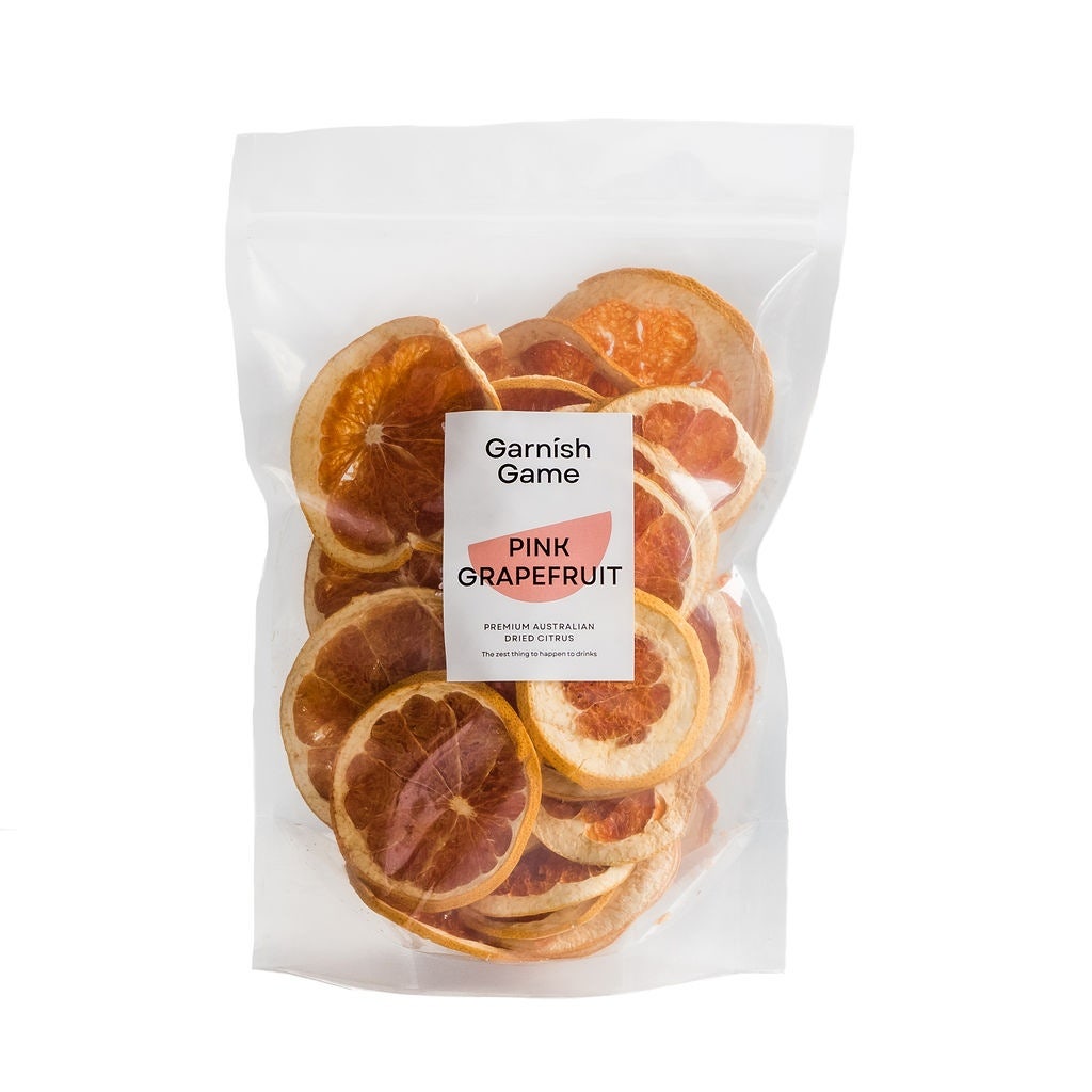 Garnish Game Pink Grapefruit Dehydrated Citrus Slice Garnishes