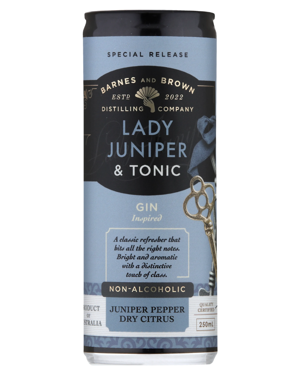 Barnes & Brown Lady Juniper and Tonic Non Alcoholic 250ml
