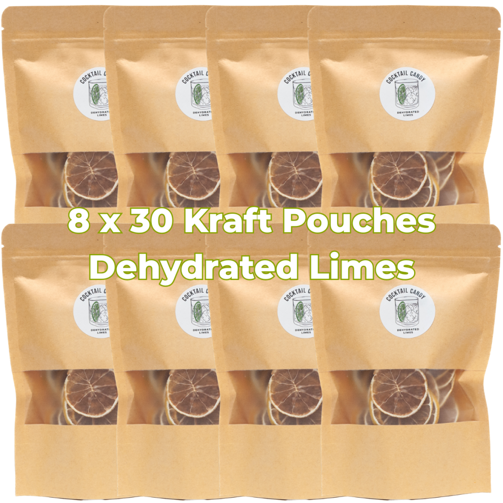 Cocktail Candy Dried / Dehydrated Limes - Kraft Pouch - 30g