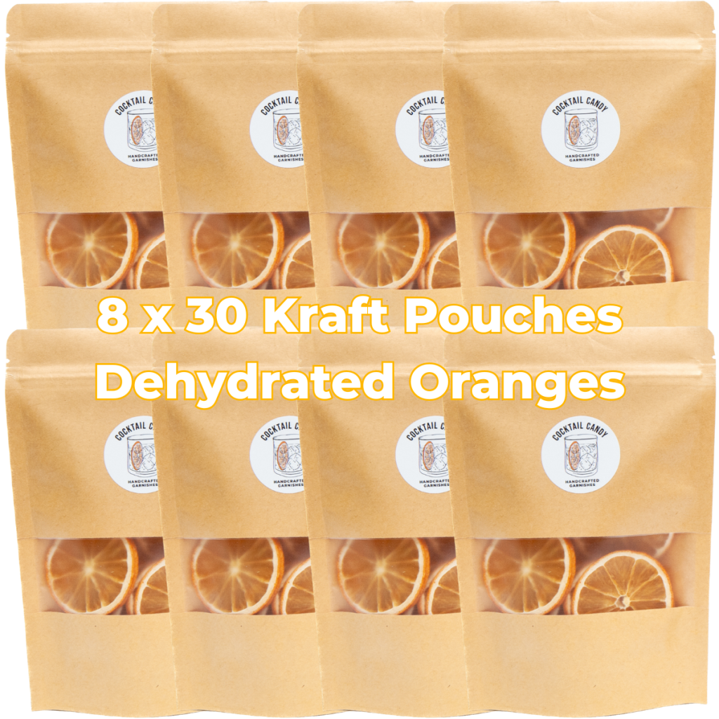 Cocktail Candy Dried / Dehydrated Oranges - Kraft Pouch - 30g