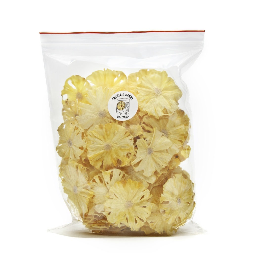 Cocktail Candy Dried / Dehydrated Pineapples For Cocktails - Bulk