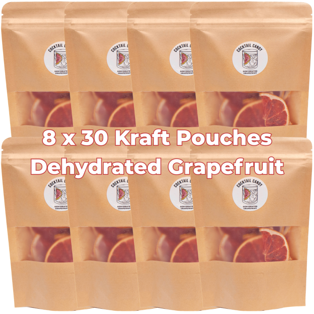 Cocktail Candy Dried / Dehydrated Ruby Red Grapefruit - Kraft Pou
