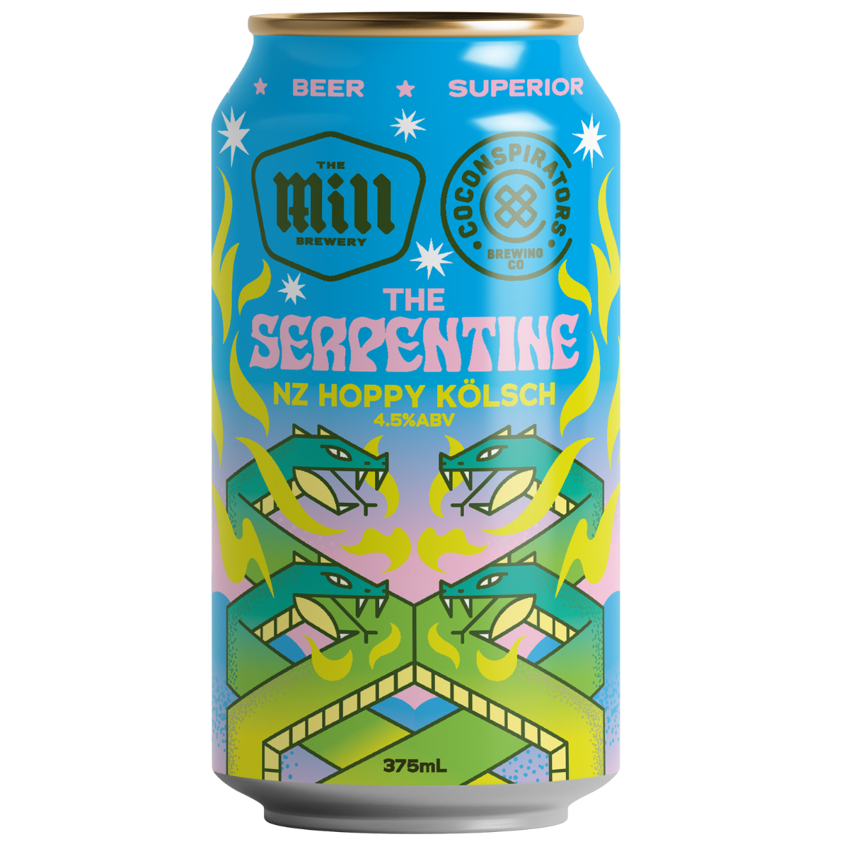 The Mill Brewery x Co Conspirators Collab The Serpentine NZ Kolsch