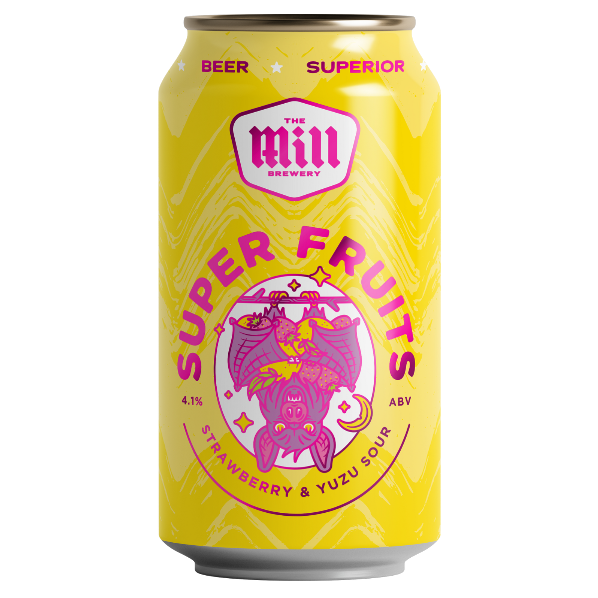 The Mill Brewery Super Fruits Strawberry and Yuzu Sour 375ml