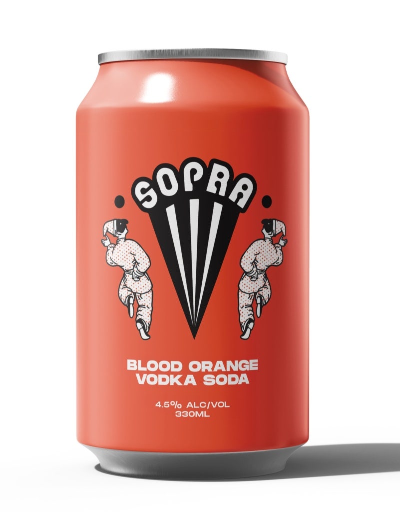 Sopra Blood Orange Vodka Soda 330ml
