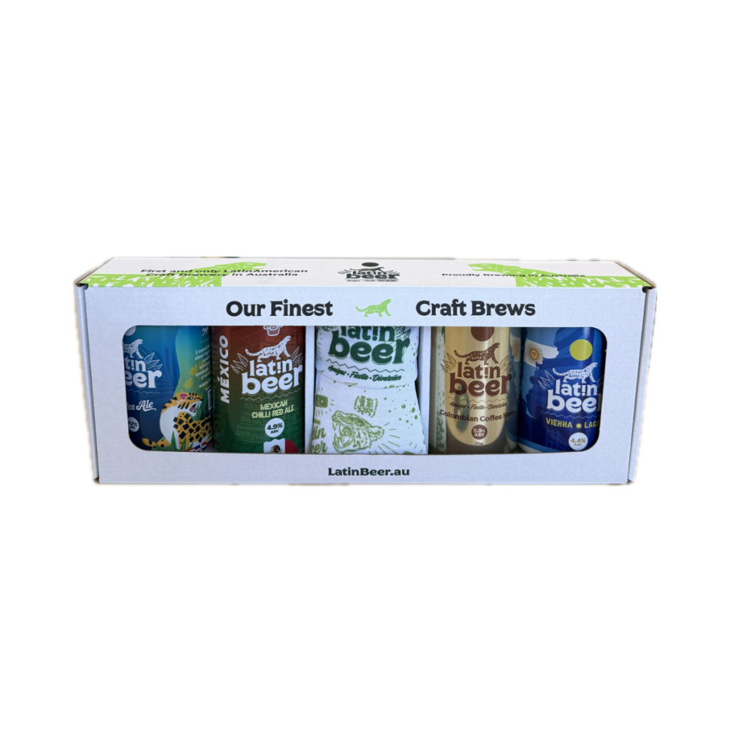 Latin Beer Gift Box 4 Beers + Branded Hat