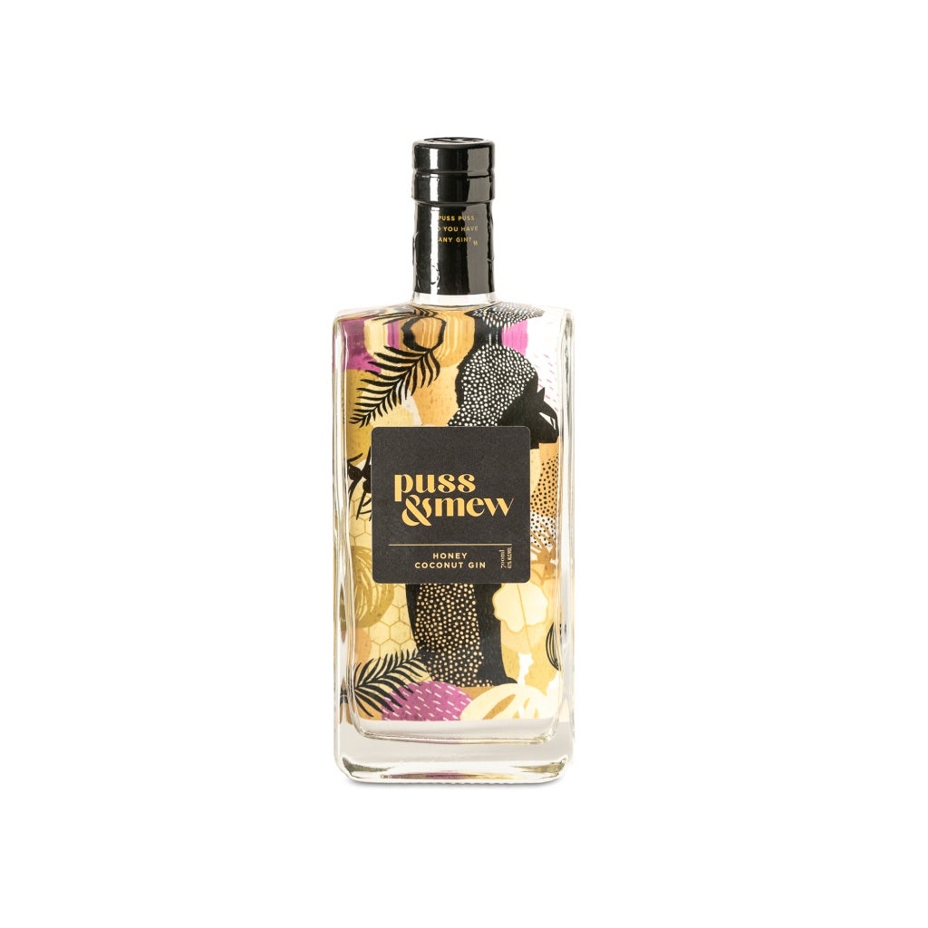 Puss And Mew Honey Coconut Gin 700ml