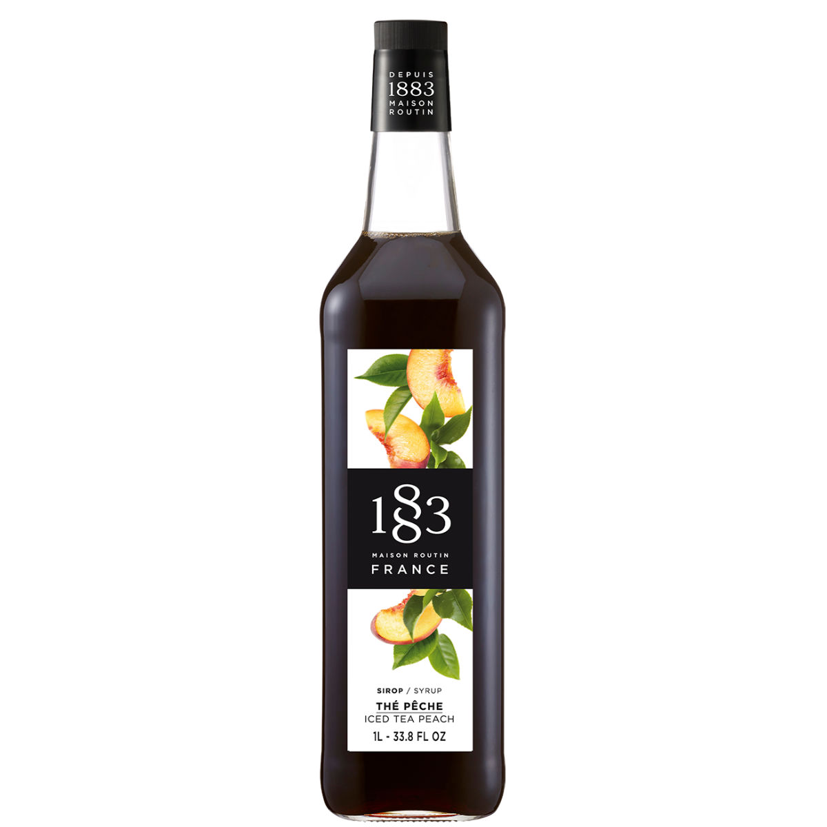 1883 Maison Routin Iced Tea Peach Syrup 1Lt