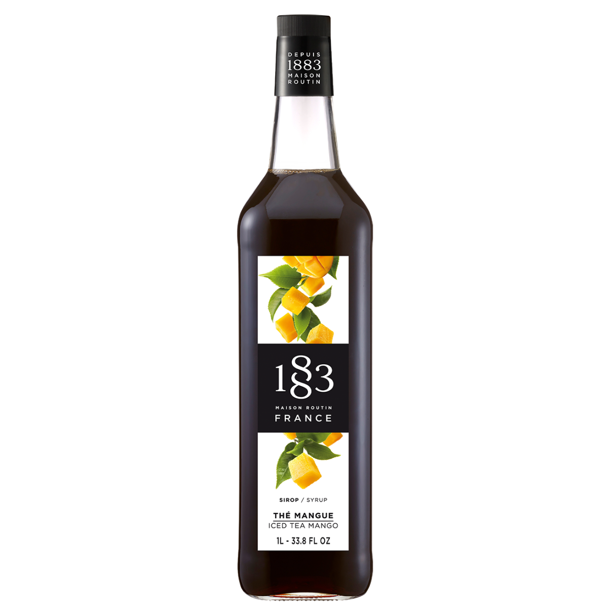 1883 Maison Routin Iced Tea Mango Syrup 1000ml Glass