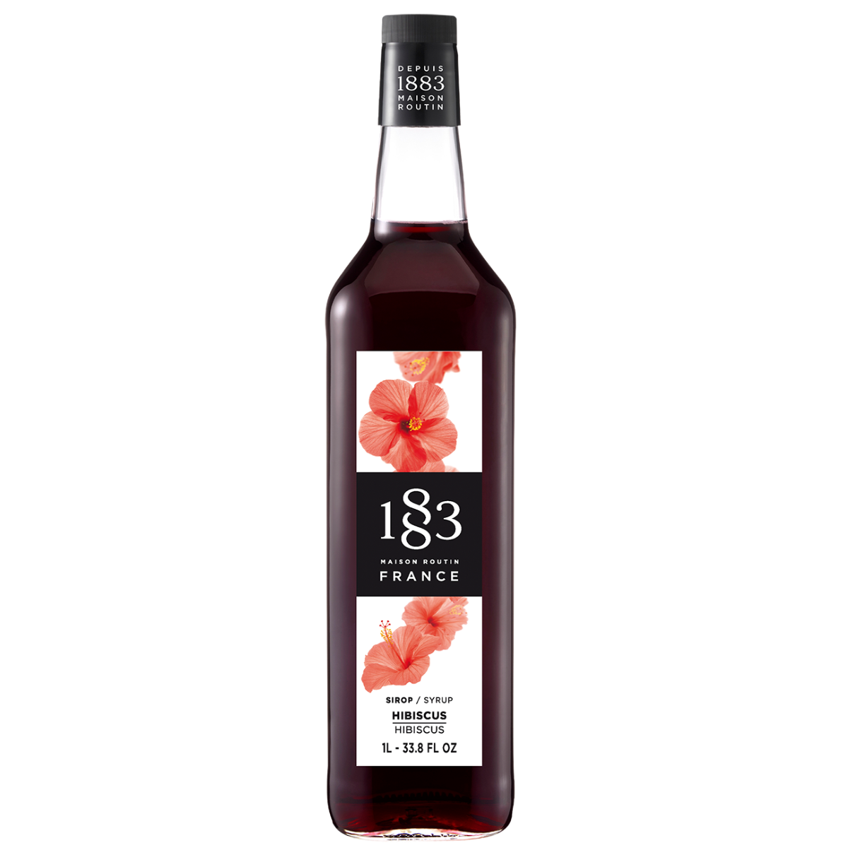 1883 Maison Routin Hibiscus Syrup 1Lt