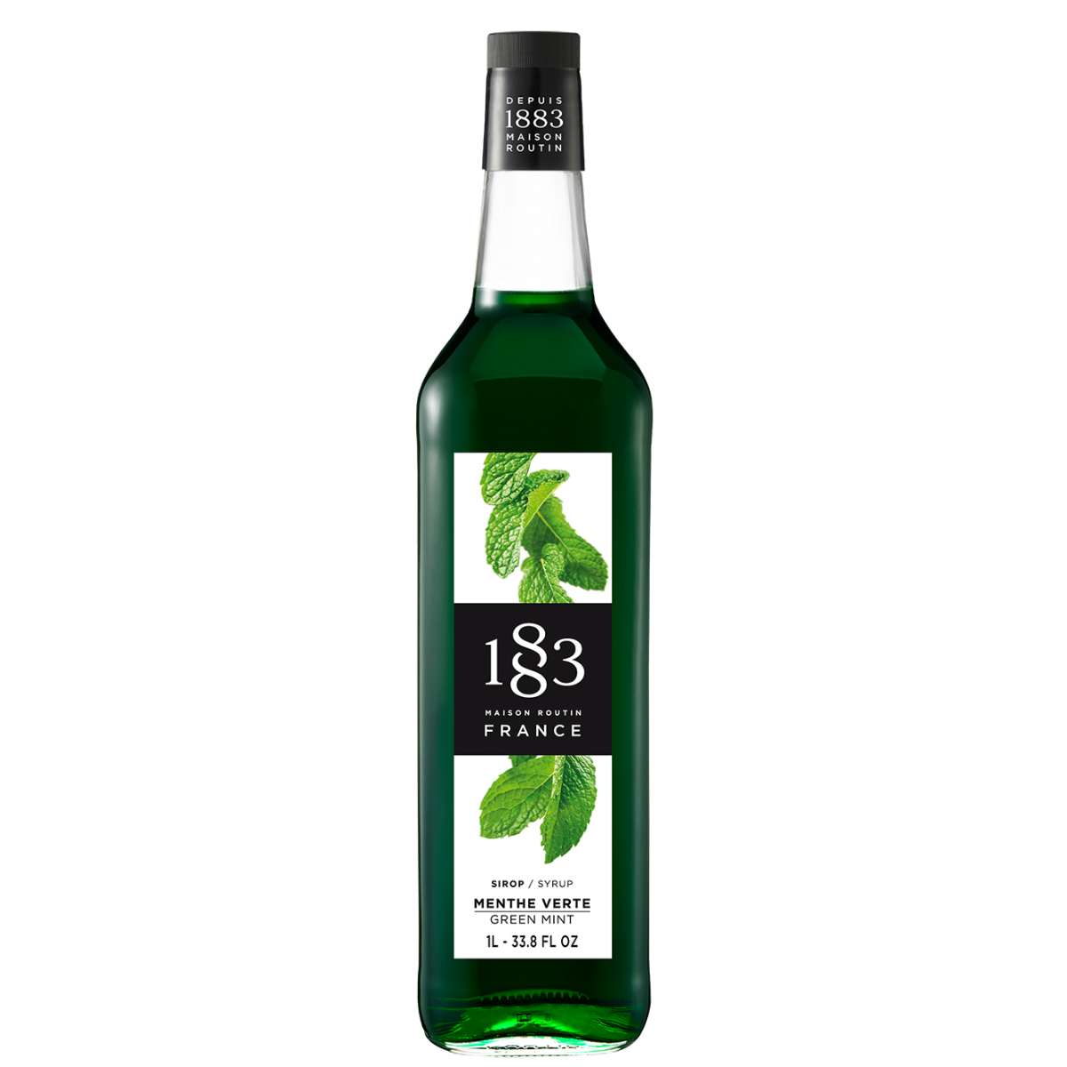 1883 Maison Routin Green Mint Spice Syrup 1Lt
