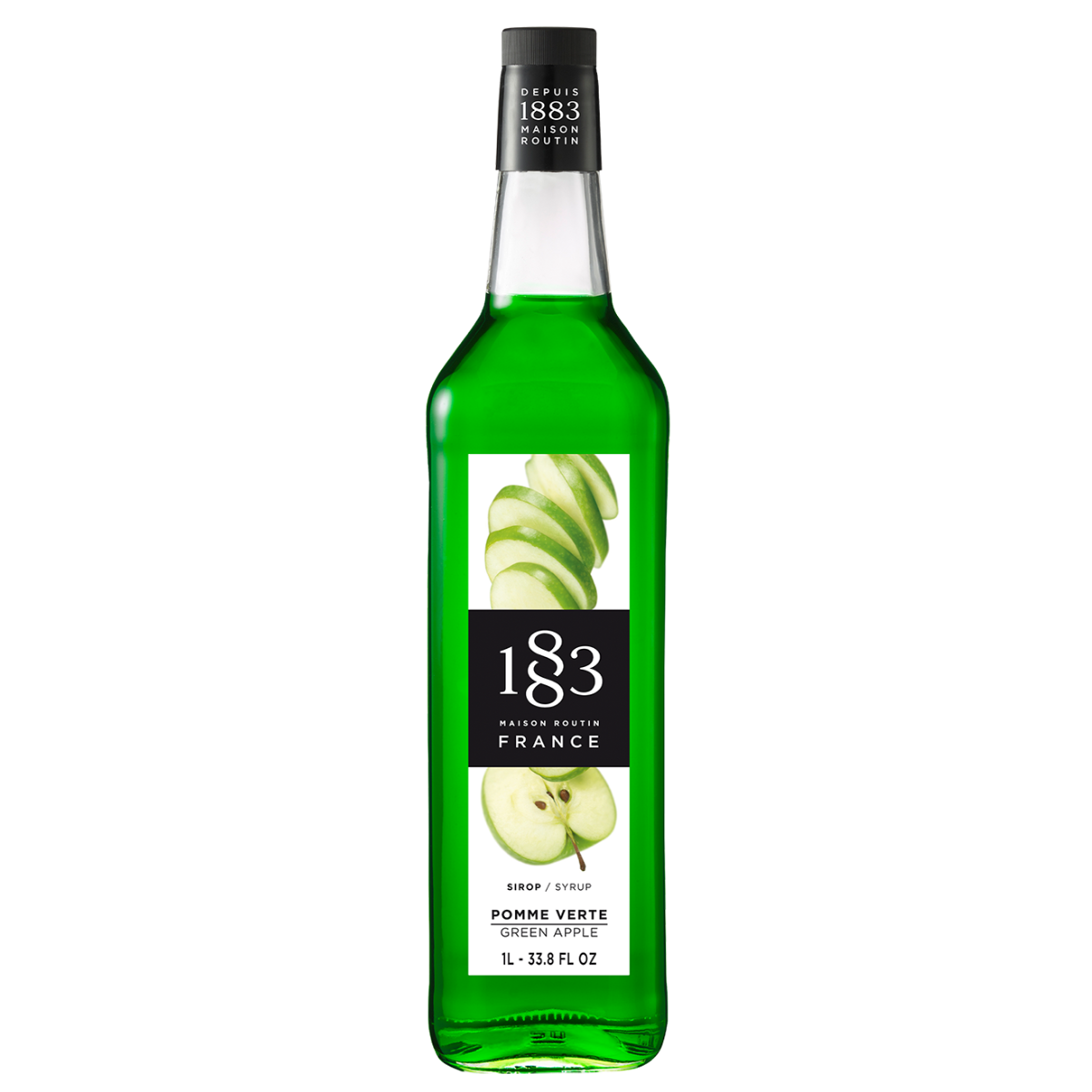 1883 Maison Routin Green Apple Syrup 1Lt