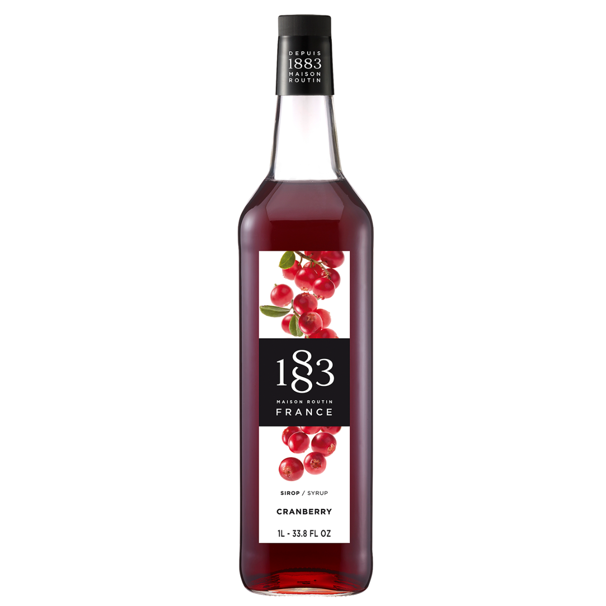 1883 Maison Routin Cranberry Syrup 1Lt
