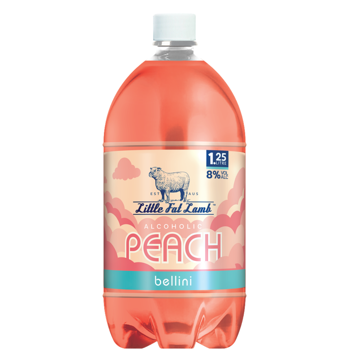Little Fat Lamb PET Peach Bellini 1.25Lt