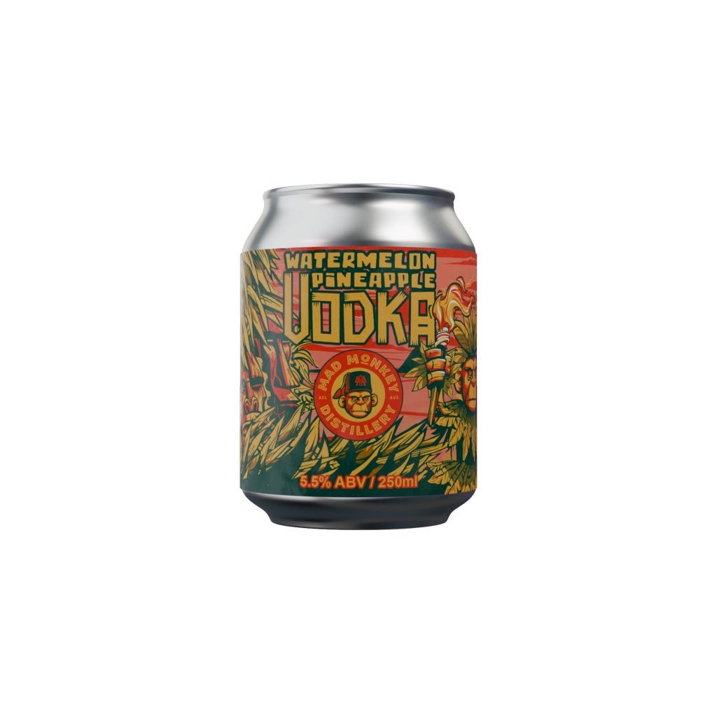 Mad Monkey Vodka Watermelon And Pineapple Carton (16x250ml)