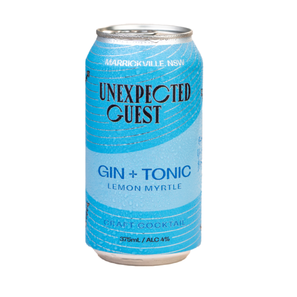 Unexpected Guest Gin And Tonic With Lemon Myrtle 375ml