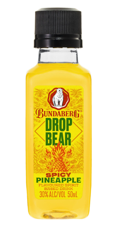 Bundaberg Drop Bear Spicy Pineapple 50ml (Unit=Sleeve of 12)