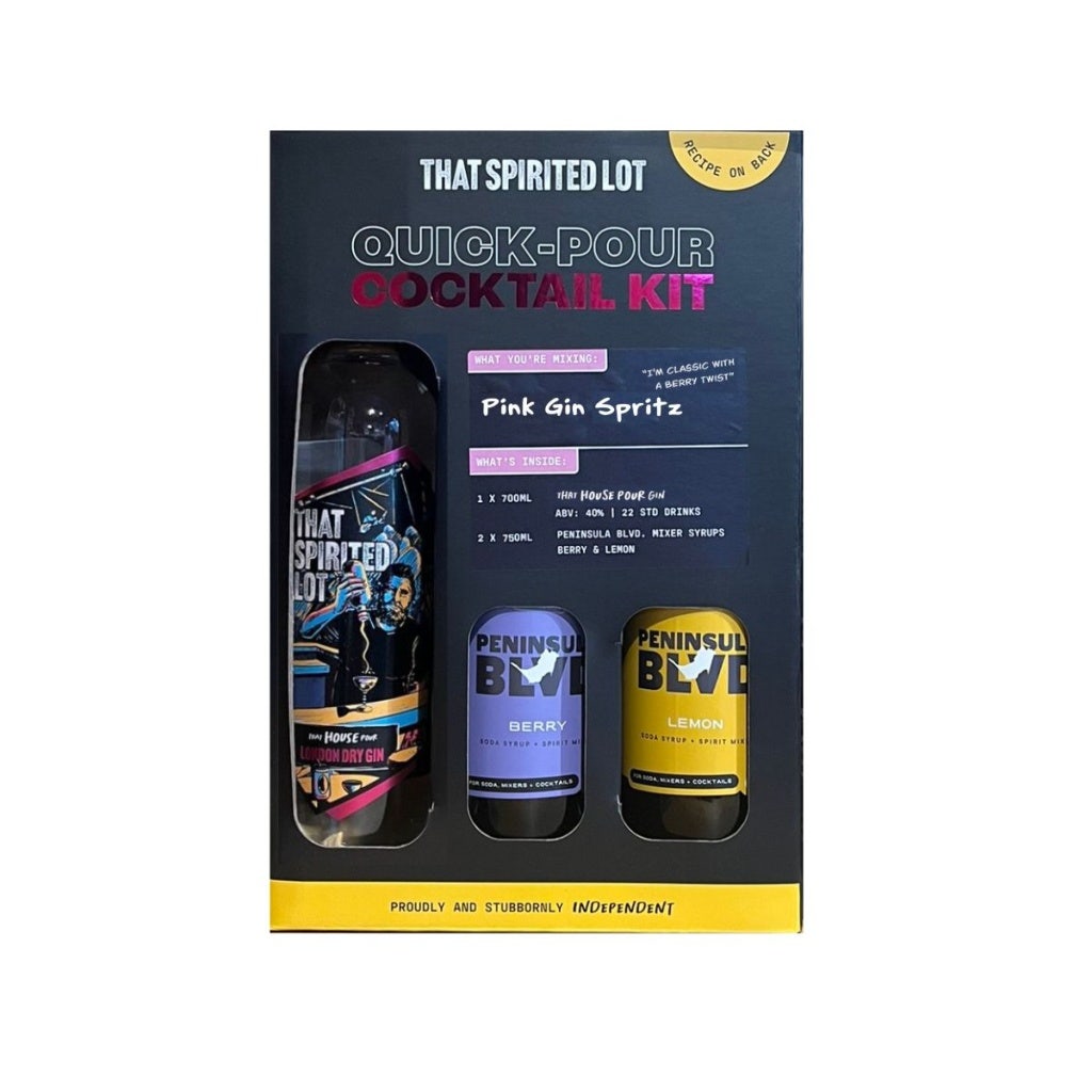 That Spirited Lot Quick Pour Cocktail Kit Pink Gin Spritz