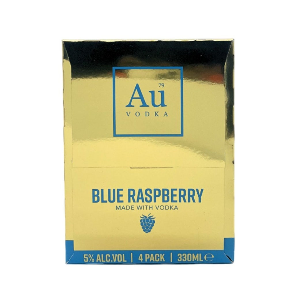 Au Vodka Blue Raspberry Rtd 4x330ml
