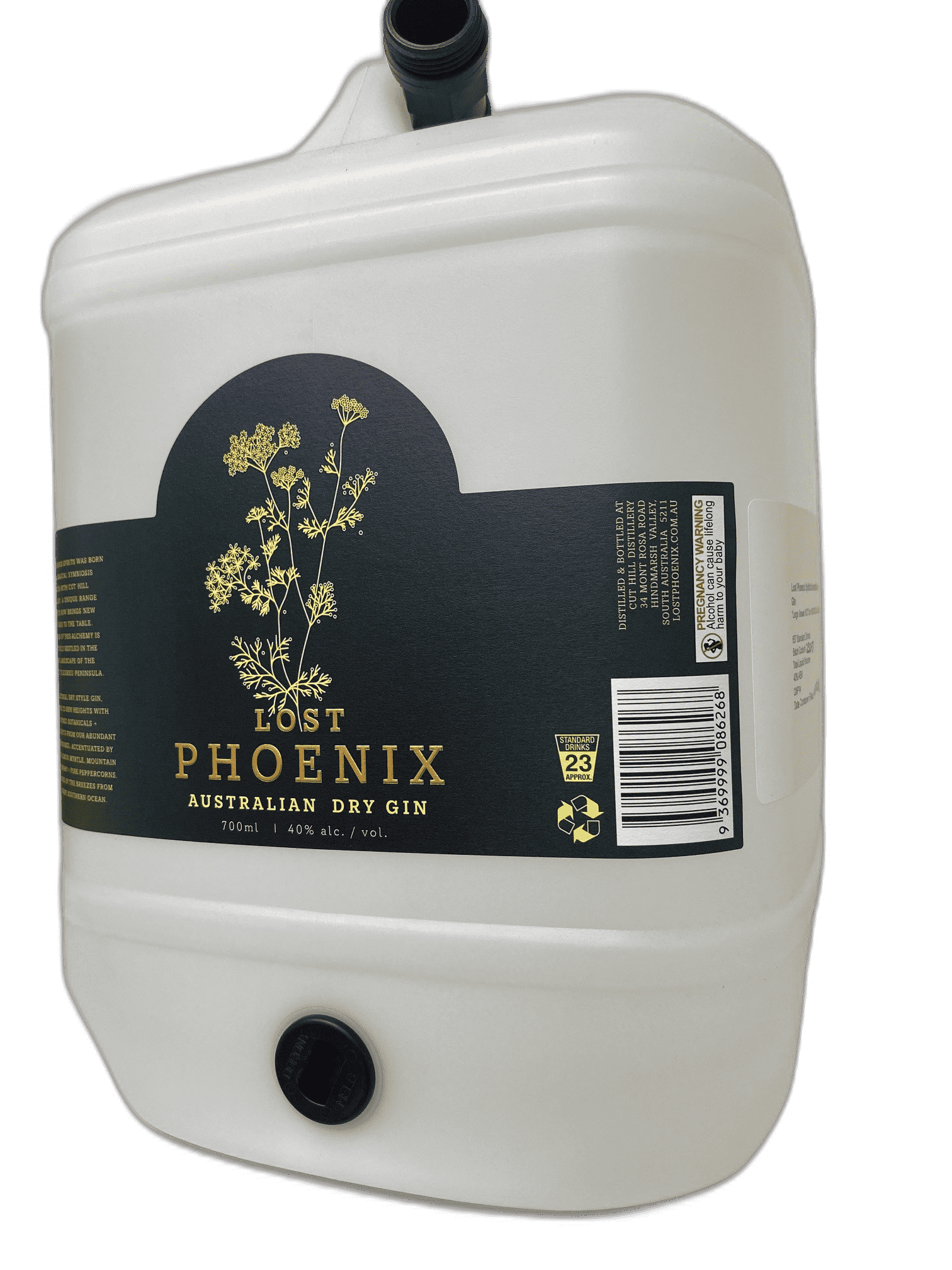 Lost Phoenix Spirits Australian Dry Gin 10Lt