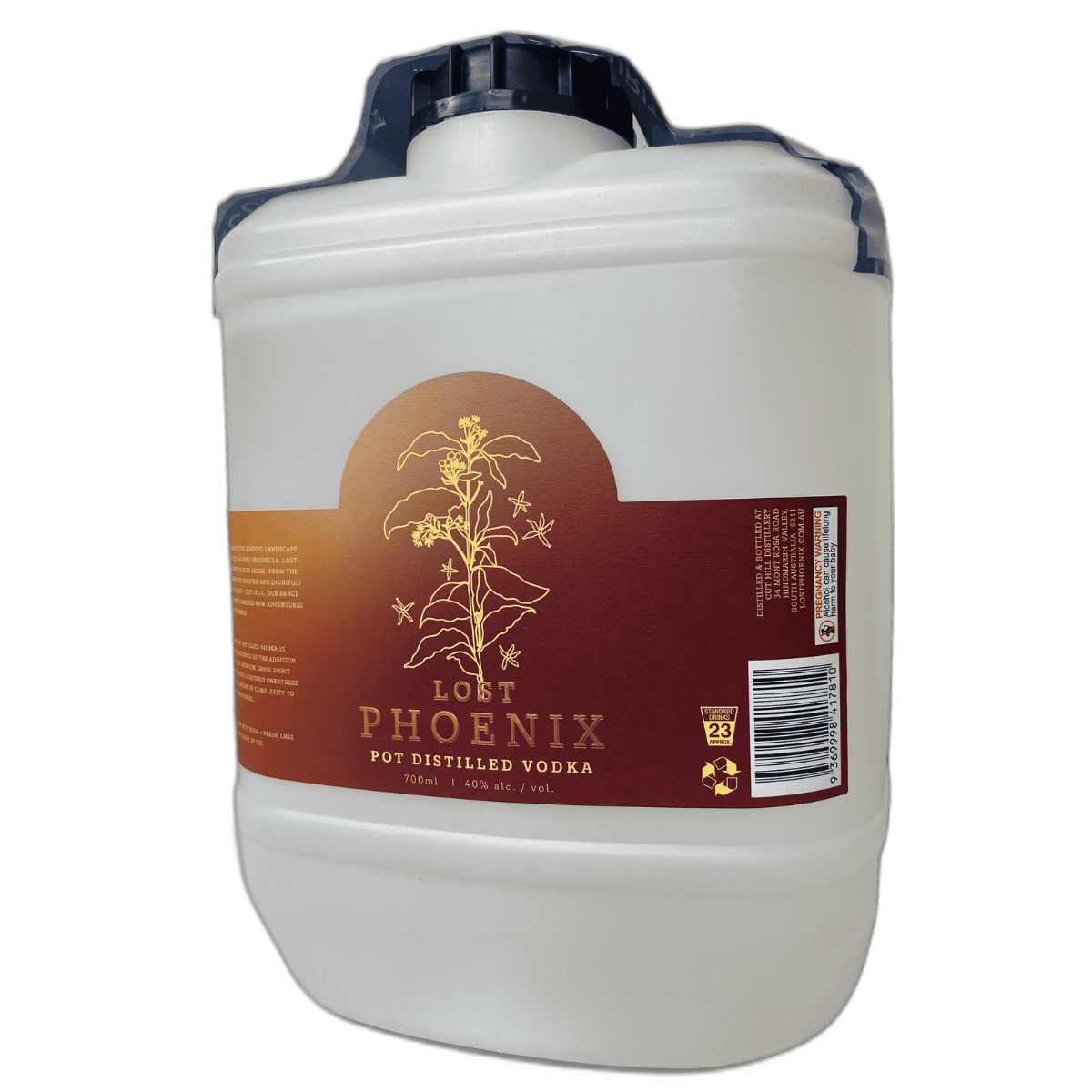 Lost Phoenix Spirits Pot Distilled Vodka 10Lt