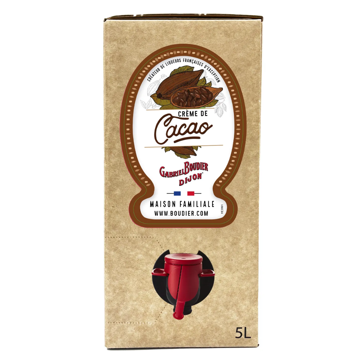 Gabriel Boudier White Cocoa Liqueur Cacao Blanc 5Lt