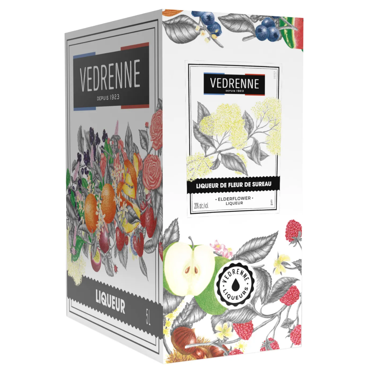 Vedrenne Elderflower Liqueur Fleur de Sureau 5Lt