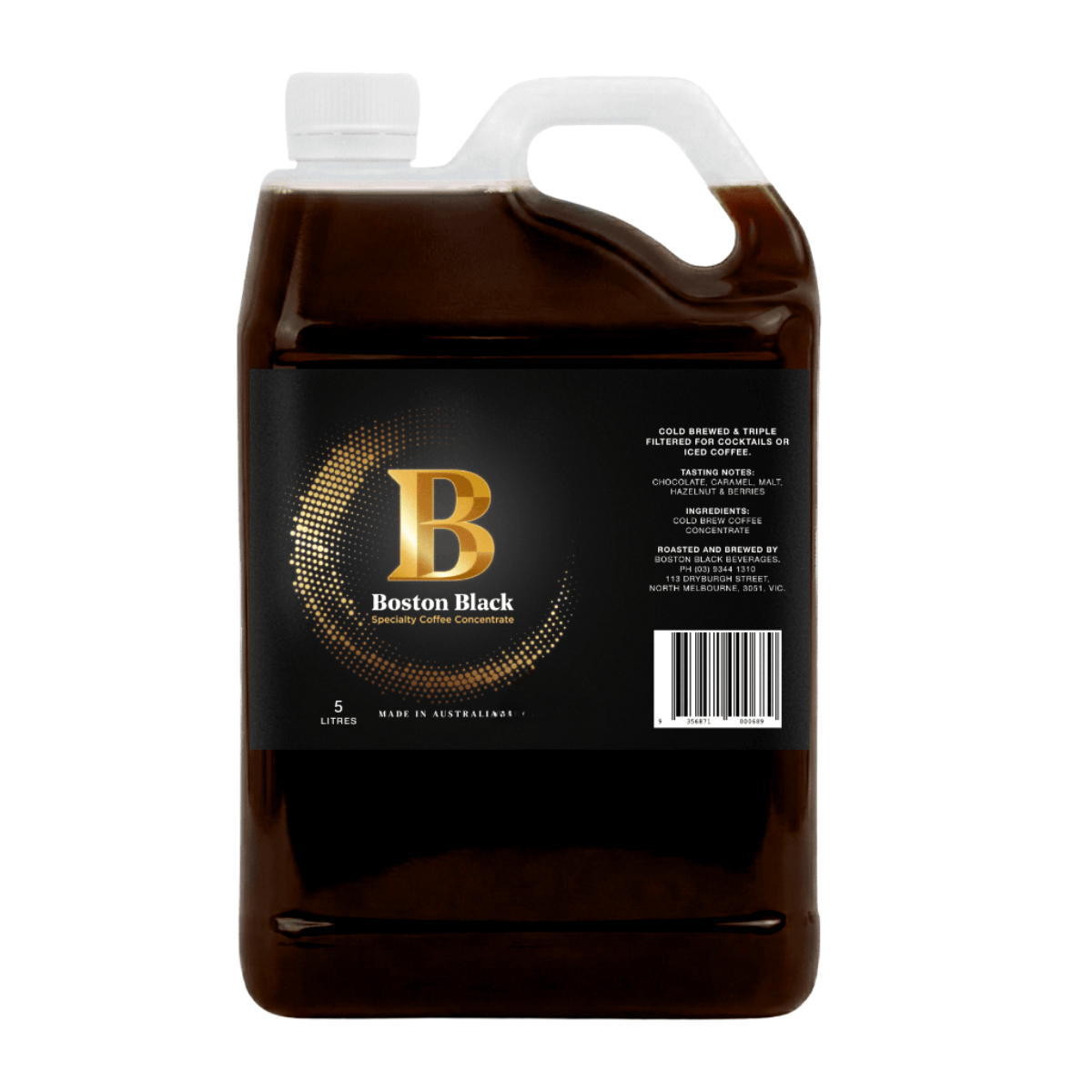 Boston Black Cold Brew Coffee Concentrate 5Lt