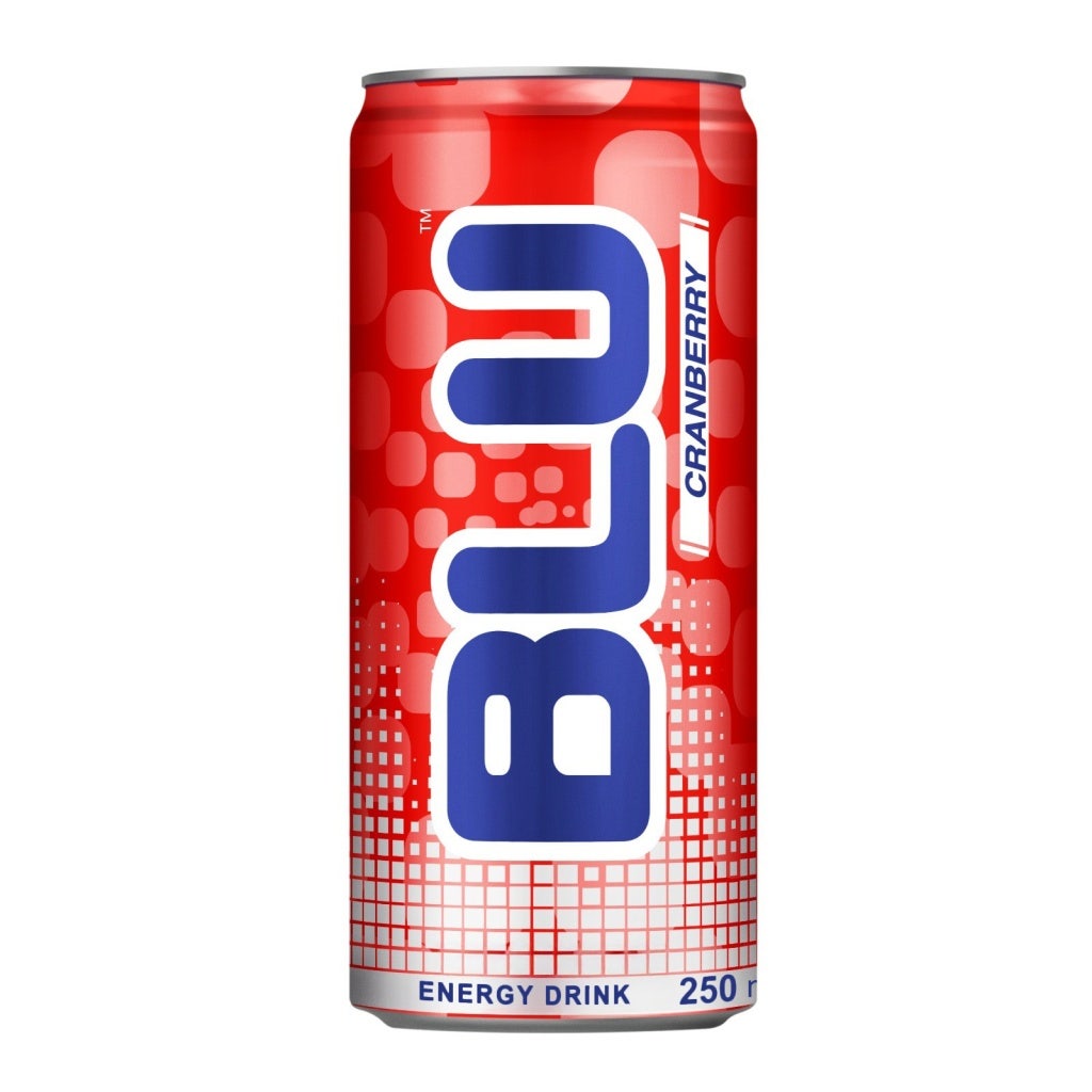 Blu Energy Drink Cranberry 250ml (24 Pack)