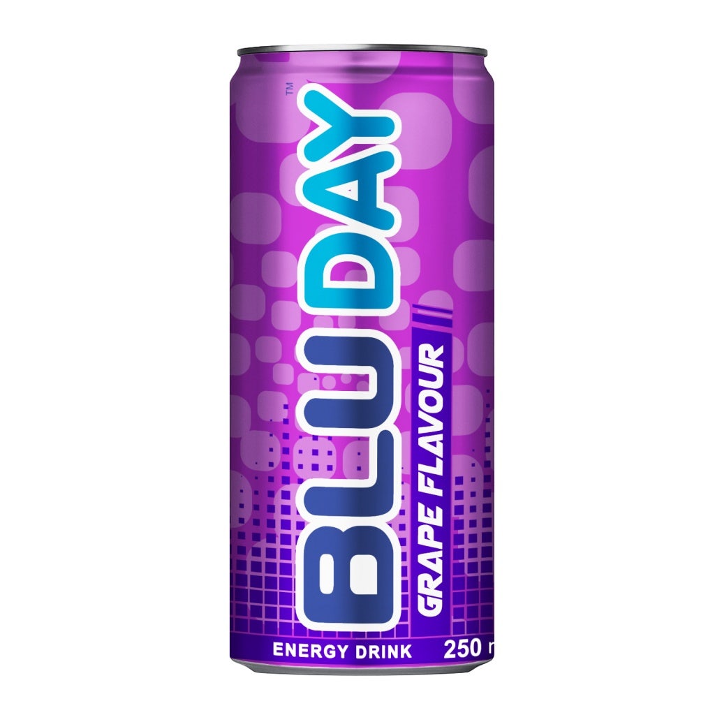 Blu Energy Drink Grapes 250ml (24 Pack)