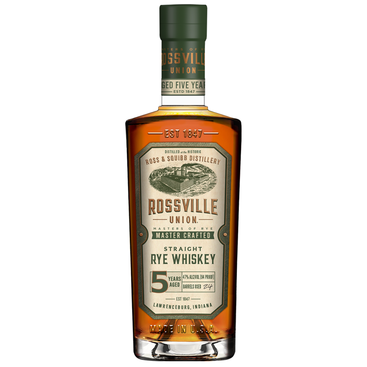 Rossville Union Master Crafted Rye Whiskey 750ml