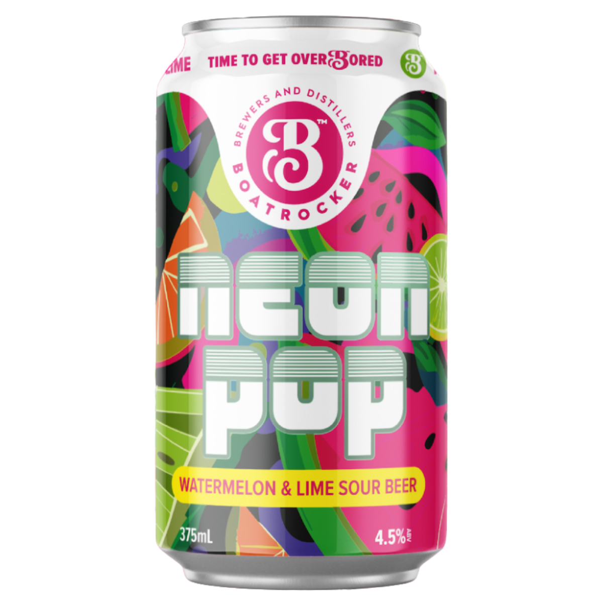 Boatrocker Neon Pop Watermelon & Lime Sour 375ml
